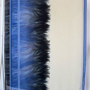 Roberto Cavalli bright blue silk Scarf